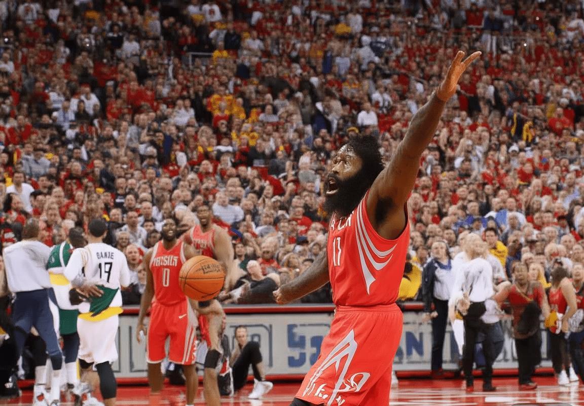 哈登41分率火箭胜爵士，晋级季后赛分析(图1)